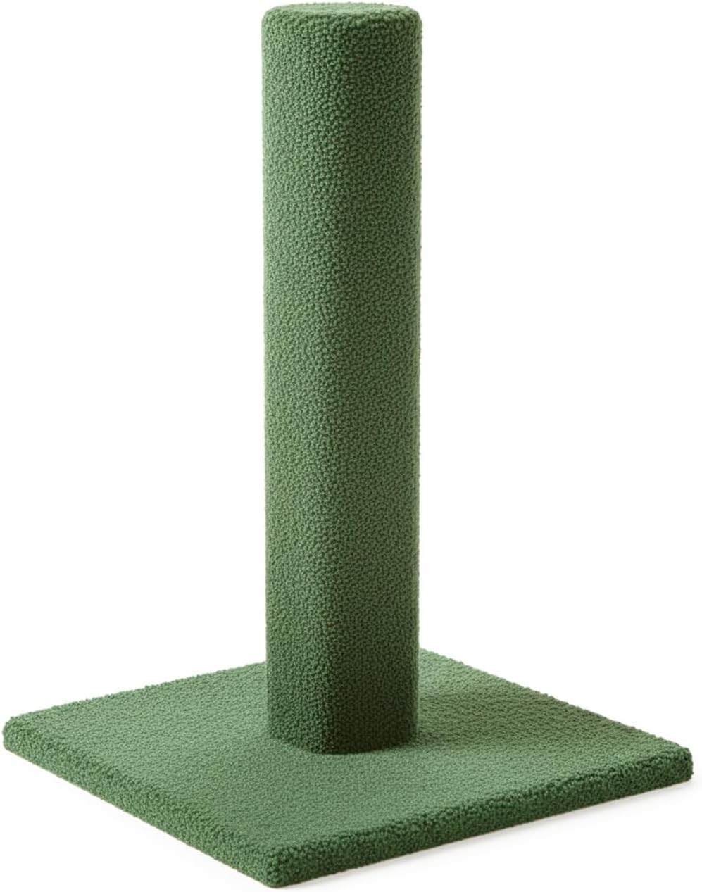 CozyCatFurniture 20, 25 & 30 inch Carpeted Cat Scratching Posts, Natural Color, Made in USA with Solid Wood Post (30")