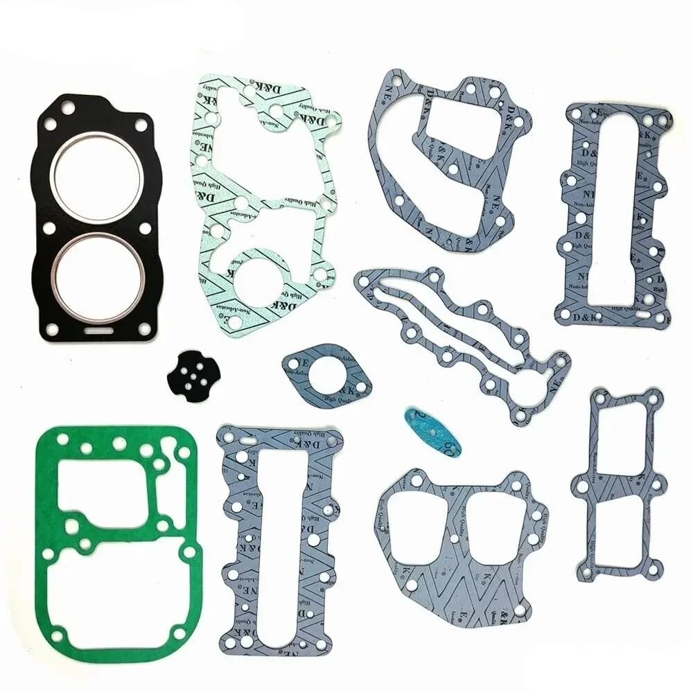 Parti Marine 0394546 Kit guarnizioni POWERHEAD Adatto for fuoribordo J-hnson Evinrude 2T 9,9HP 15HP 0391507, 0388193