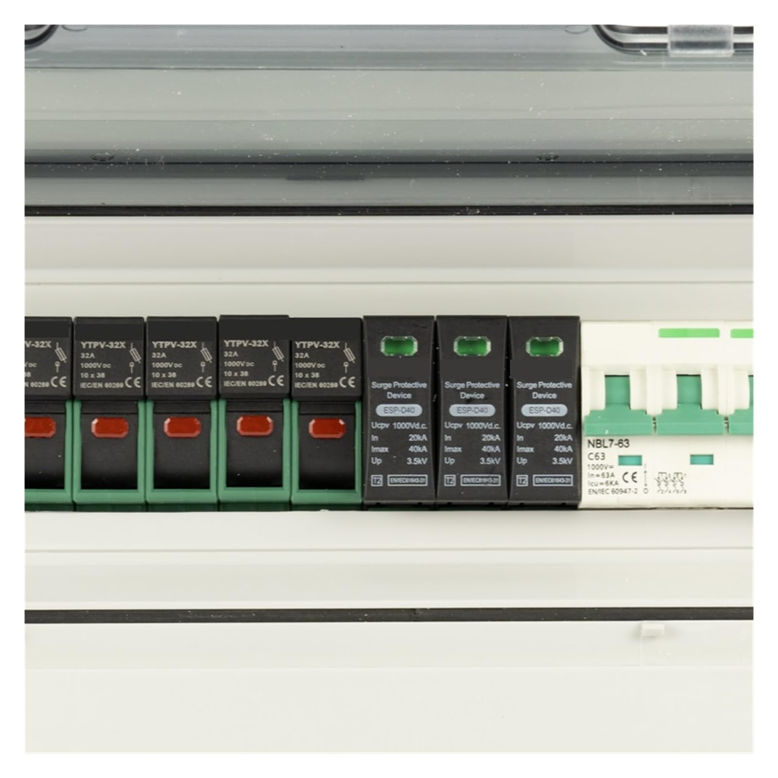 RWRAPS Scatola combinatrice CC fotovoltaica Impermeabile IP65 con Protezione Contro i fulmini da sovratensione Solare 4-in-1-out 1000 V 15 Vie