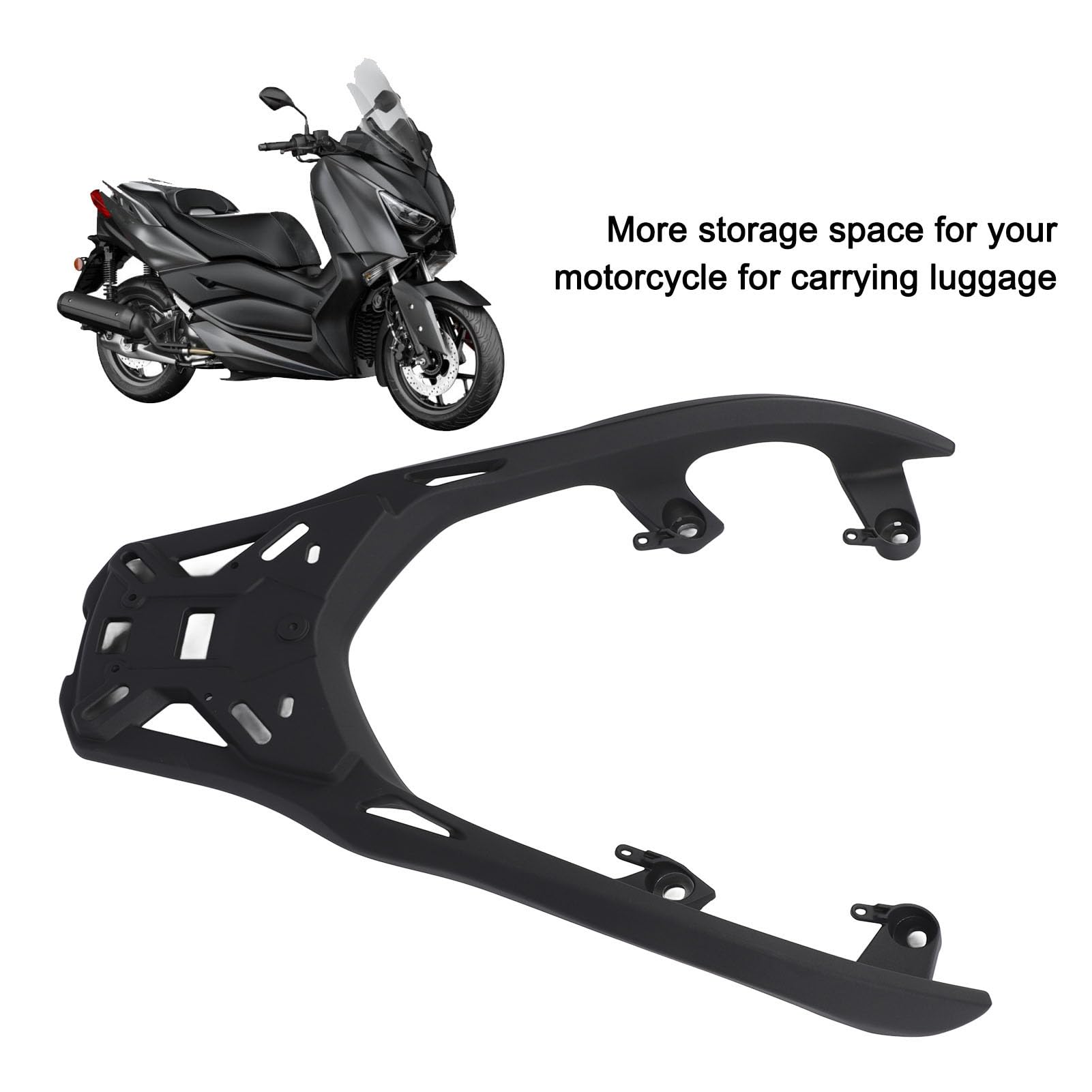 Gepäckträger Heckträger für Xmax 125 250 300 2017-2024, Cargo Enduro, einfache Montage