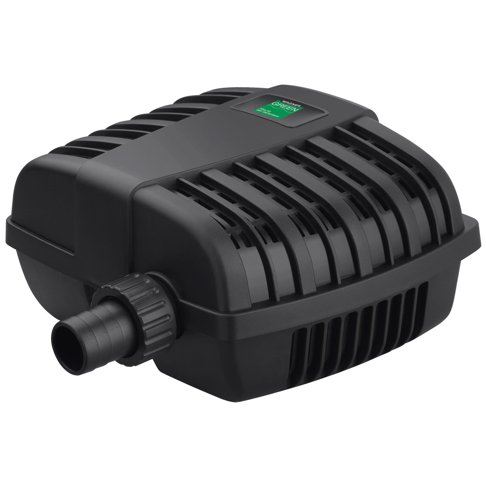 Wagner GREEN Compact Flow 1500 Teichpumpe – 1.500 l/h, 25 Watt – Stromsparende Filterpumpe für Gartenteich, Bachlauf & Wasserfall – Leise Teichpumpe