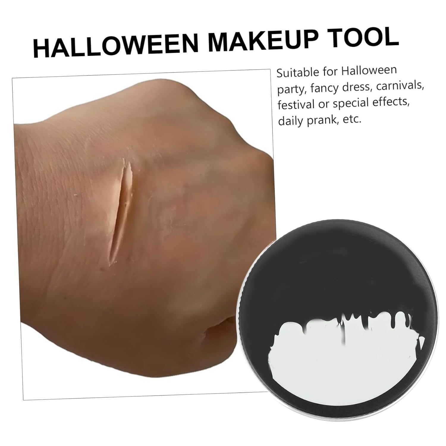 Modeling Wax for Wound Scar Halloween Makeup Practice Face Safe Skin Wax for Special Effects