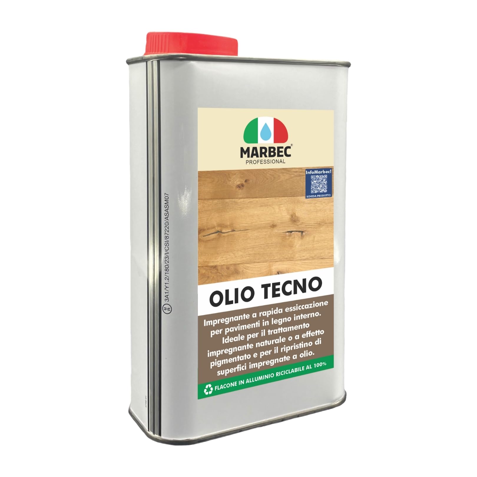 MARBEC OLIO TECNO 1LT Impregnante per legno interno a rapida essiccazione anche nelle stagioni umide. Non crea film e lascia al materiale un aspetto naturale.