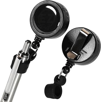 Better Labz EZ Pen 2 Pack Retractable Pen Reel with Stealth Grip Design and Non-Stop Action