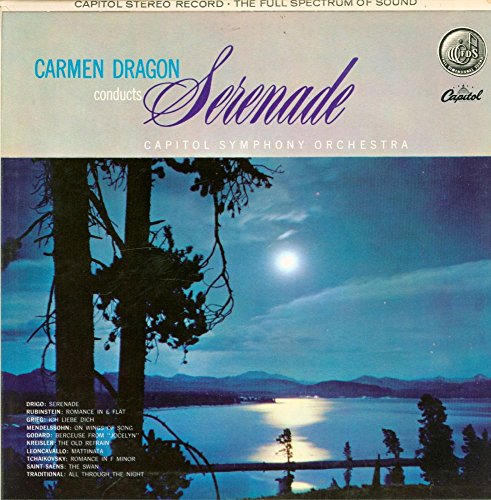 Carmen Dragon - Conducts Serenade - Capitol FDS - SP 8413 - Canada - VG++/NM LP