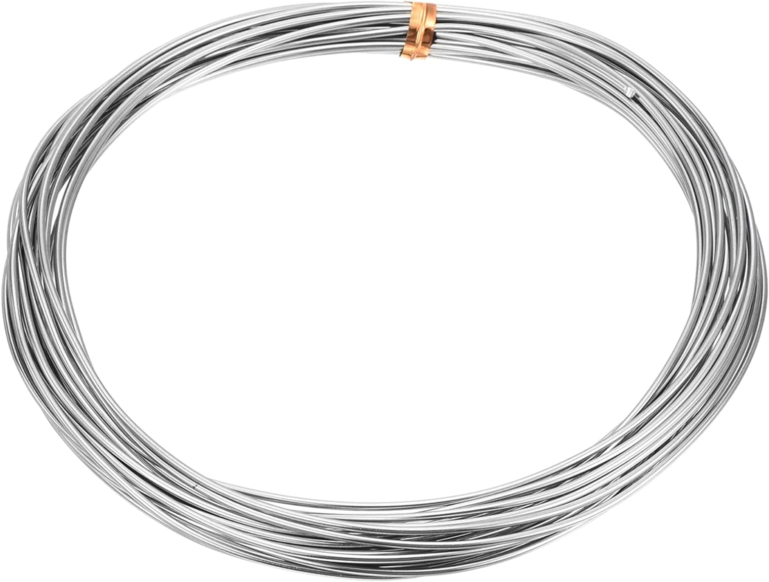 sourcing map 1Pcs Zinc Wire, 99.995% High Purity Solid Zinc Bar 1/16"(1.2mm) Dia 196 7/8"(5000mm) Length Zinc Metal Rod Anode Good Conductivity for Scientific Experiment Research DIY Craft