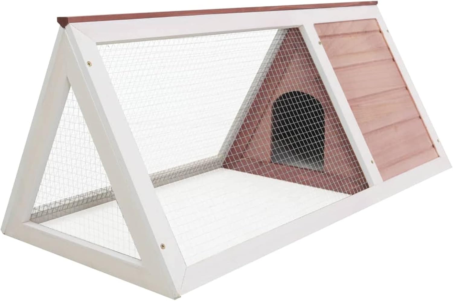 Durable Wooden Animal Cage, Premium Fir Wood Indoor Outdoor Pet House for Rabbits, Guinea Pigs, and Small Animals