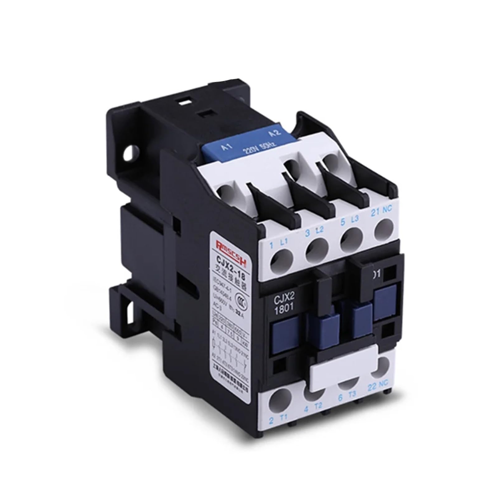 Stycznik AC LC1D CJX2-1801 18A NC trójfazowy montaż na szynie DIN stycznik mocy elektrycznej 24 V 36 V 110 V 220 V 380 V (AC 110 V)