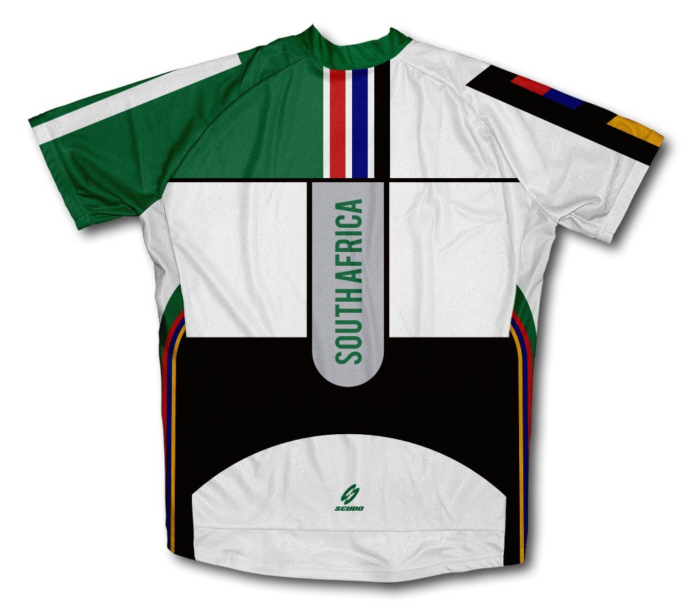 ScudoPro South Africa Short Sleeve Cycling Jersey for Men - Size 4XL White