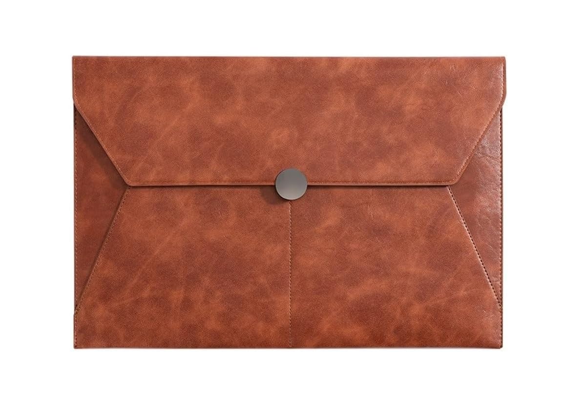 Organizer na dokumenty A4 ze skóry PU 351x243 mm wielokolorowy(Brown)