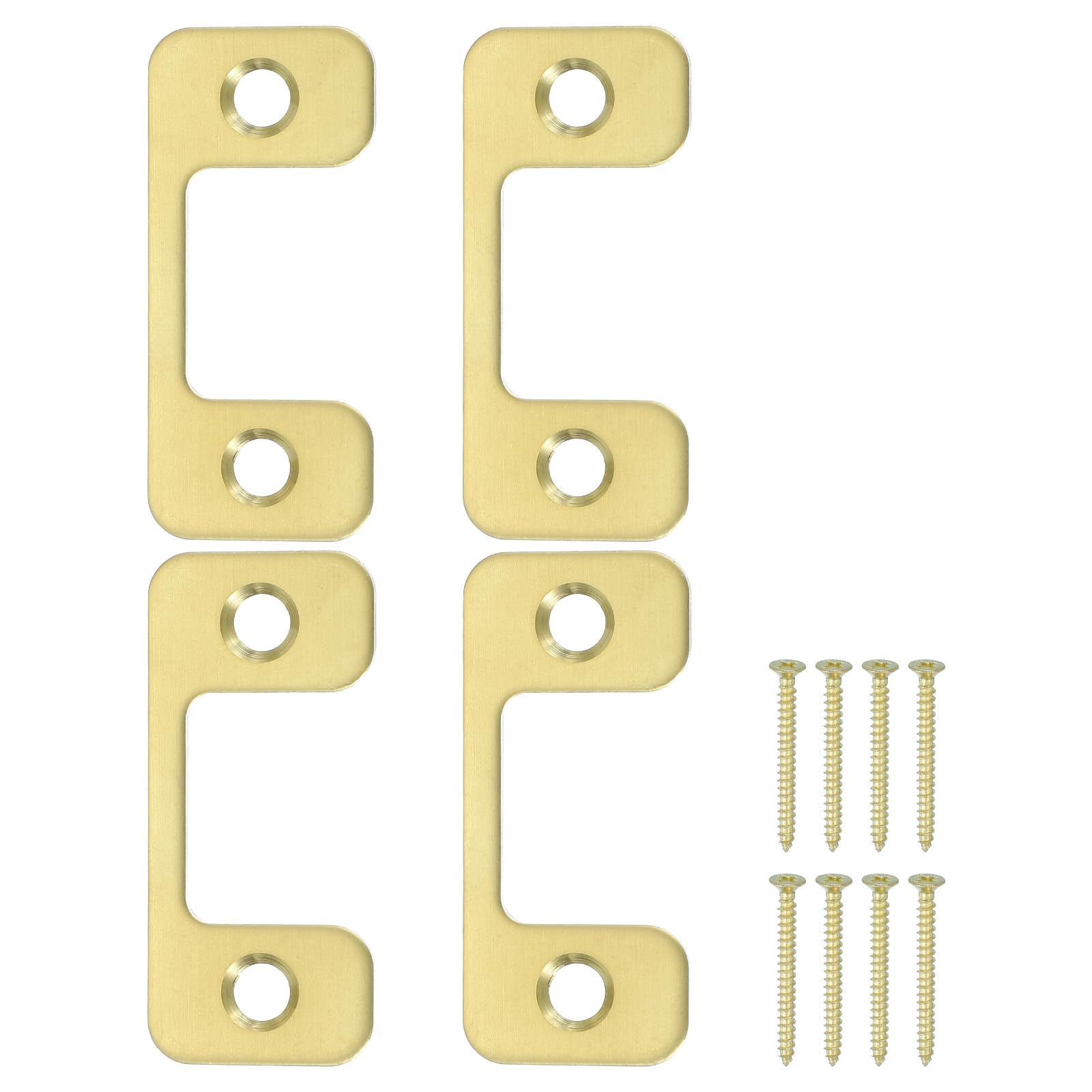 PATIKIL 1" x 2.24" Deadbolt Strike Plate