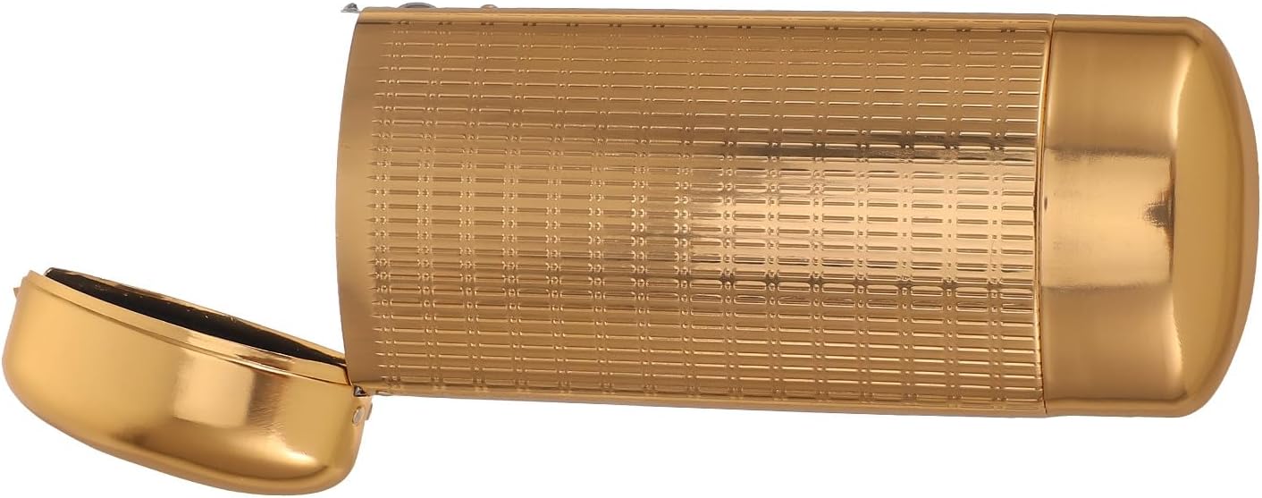 NOLITOY Portable Aluminum Hard Shell Glasses Case for Men, Small Rimless Eyeglasses Protector Box 152x56x32mm, Lightweight Sunglasses Carrying Organizer for Travel and Daily Use