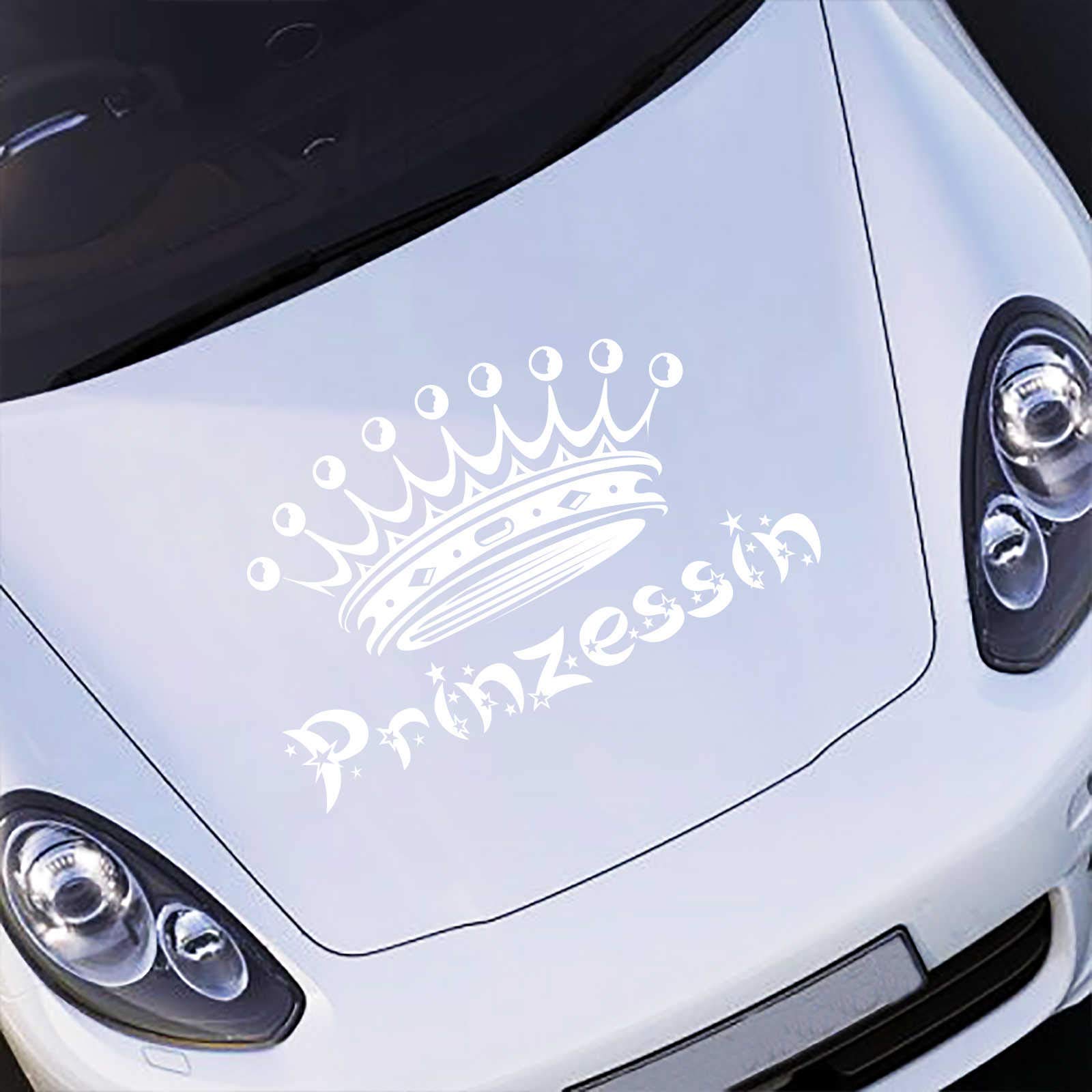 Adesivo Per Paraurti INDIGOS UG - Motivo Principessa - Pellicola Lucida Resistente Per Auto, Finestre, Porte - Regalo Divertente - 3