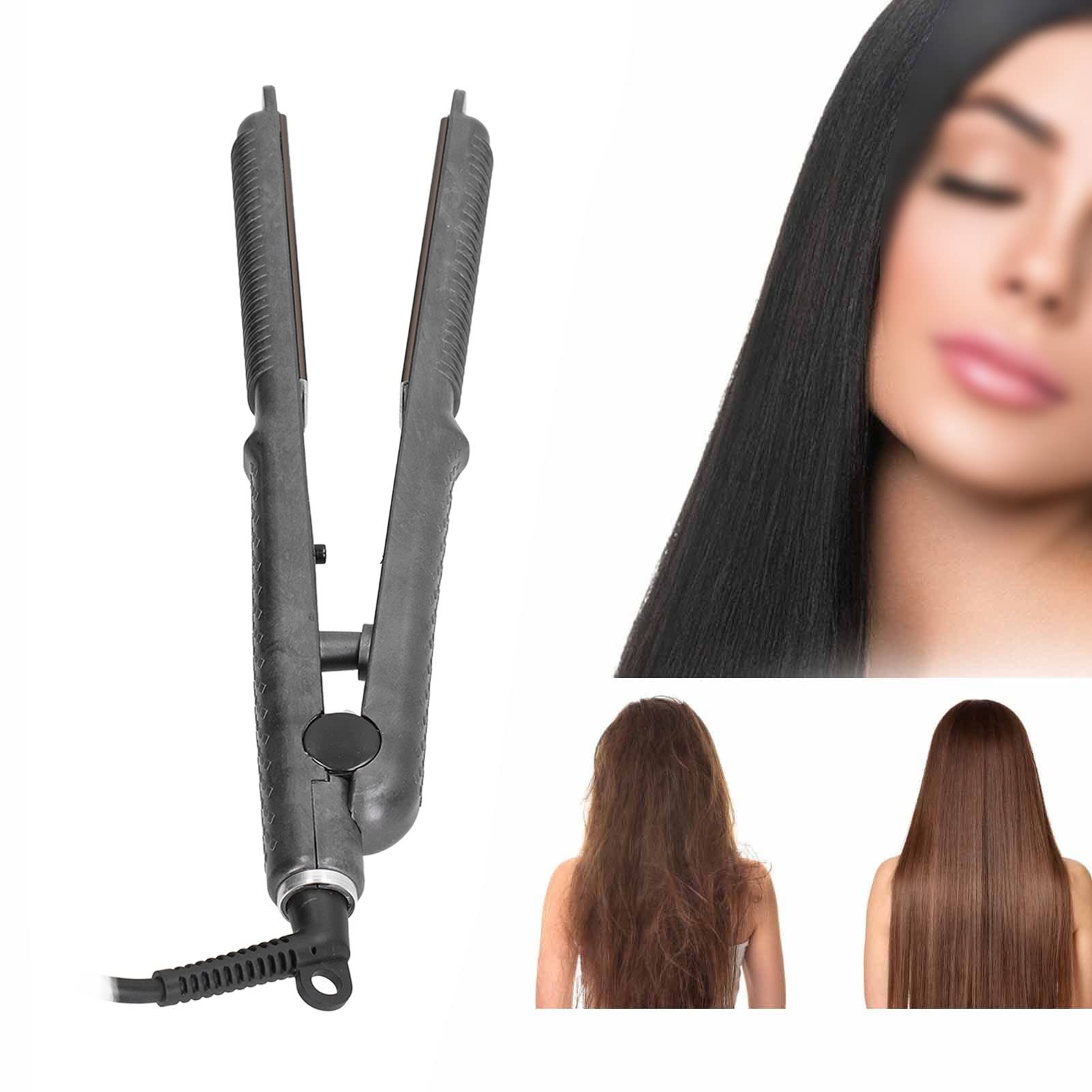 Hair Straightener, Small Hair Straightener Hair Curler with 4 Levels Adjustable Temperature Professional Hair Styling Device for Short Hair, Curls Bangs, Travel