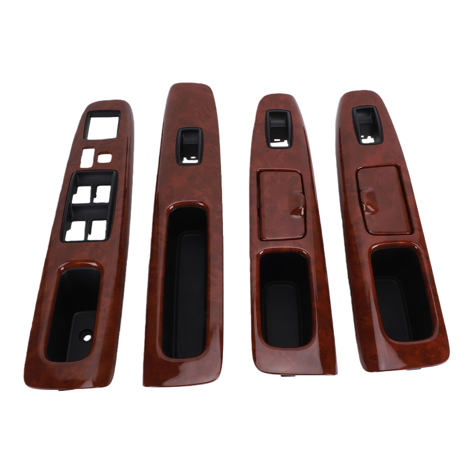 Panel de reposabrazos duradero para interruptor de control con textura de madera, 4 uds. 8