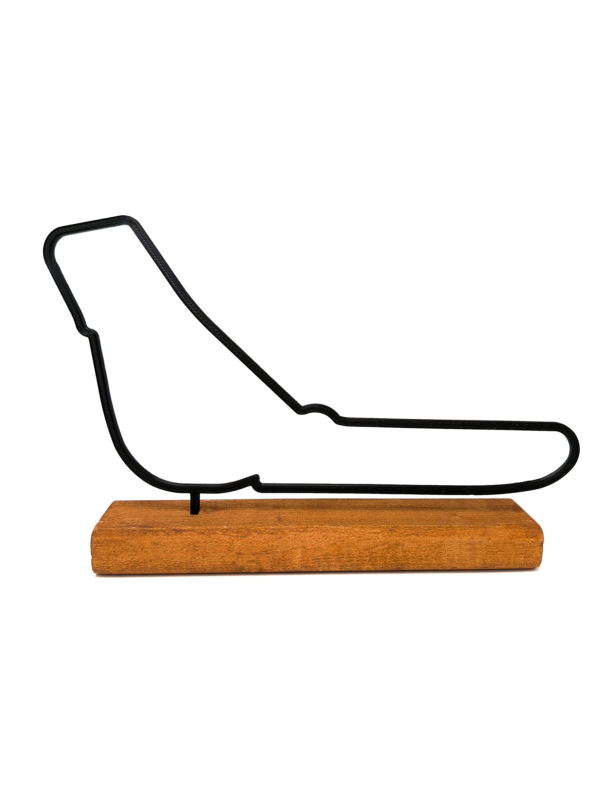 Generico Modèle de circuit de F1, Statue de circuit de Formule 1, Idée de cadeau pour un fan de Formule 1, Fil de circuit de F1 sur base en bois 20cm