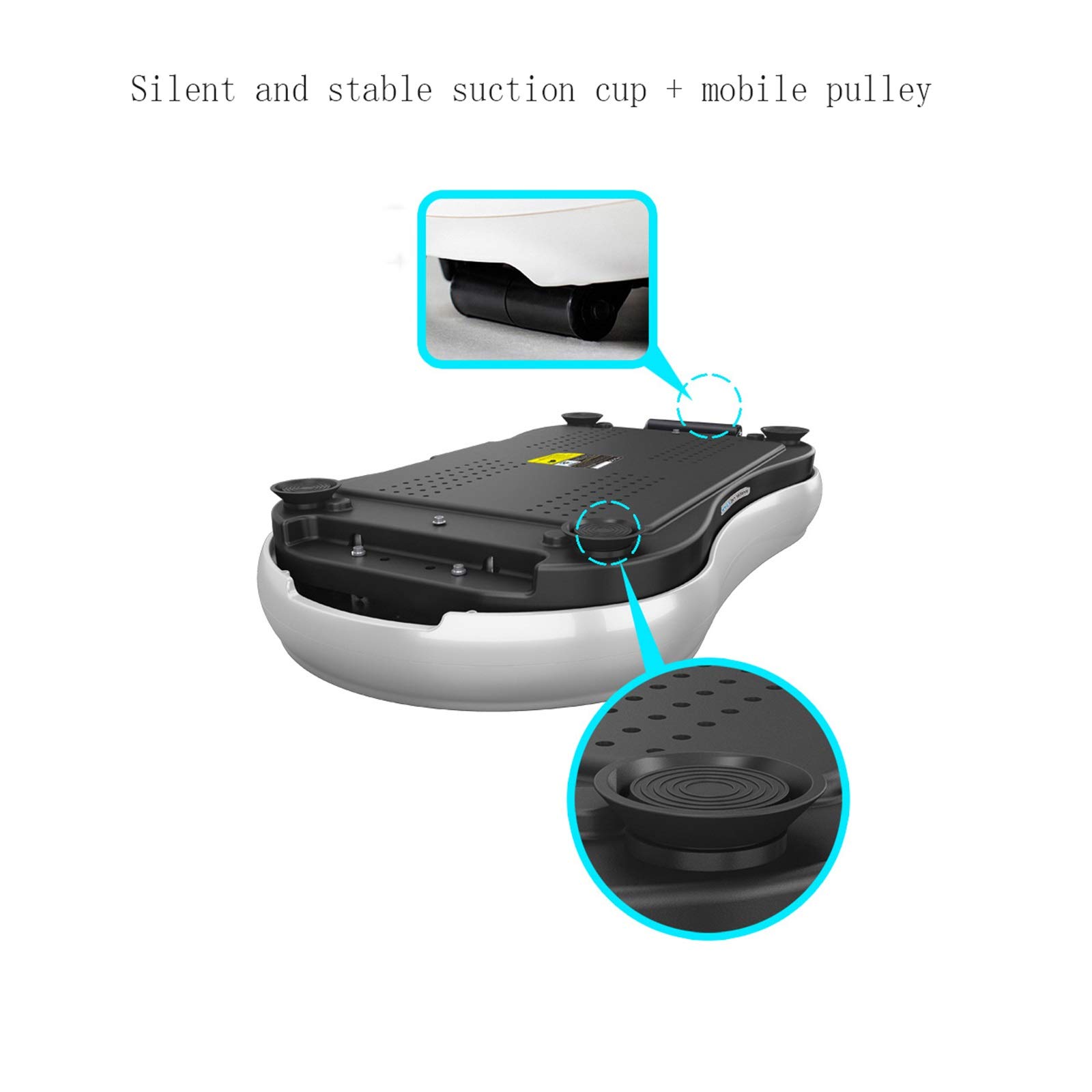 Pedana Vibrante 4d ， Allenatore Fitness Vibrante, per dimagrire e tonificare, Telecomando + Altoparlanti Bluetooth + Fasce di Resistenza (Dimensioni: 70 * 40 * 12,5 cm, Colore: 05)