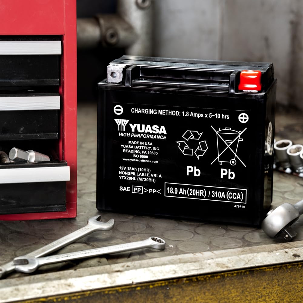 Yuasa YTX20HL 12V 310 CCA AGM VRLA Motorradbatterie