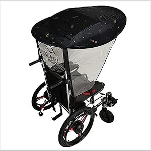 CUPKEE Universele Motor Sunshade Cover, Motor Scooter Sun Shade Rain Cover Waterproof, Umbrella Waterproof Fold-Away Mobility Scooter Canopy,Purper