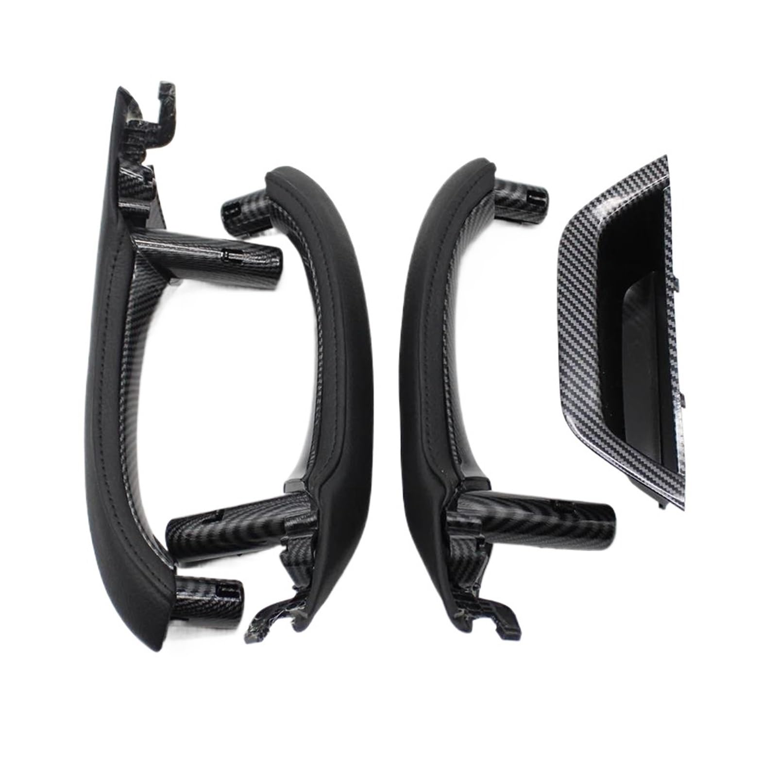 JYUTDW Left and Right Interior Door Handle Car Interior Door Handles Pull Accessories for BMW for X3 X4 F25 F26(RHD Carbon Fiber)