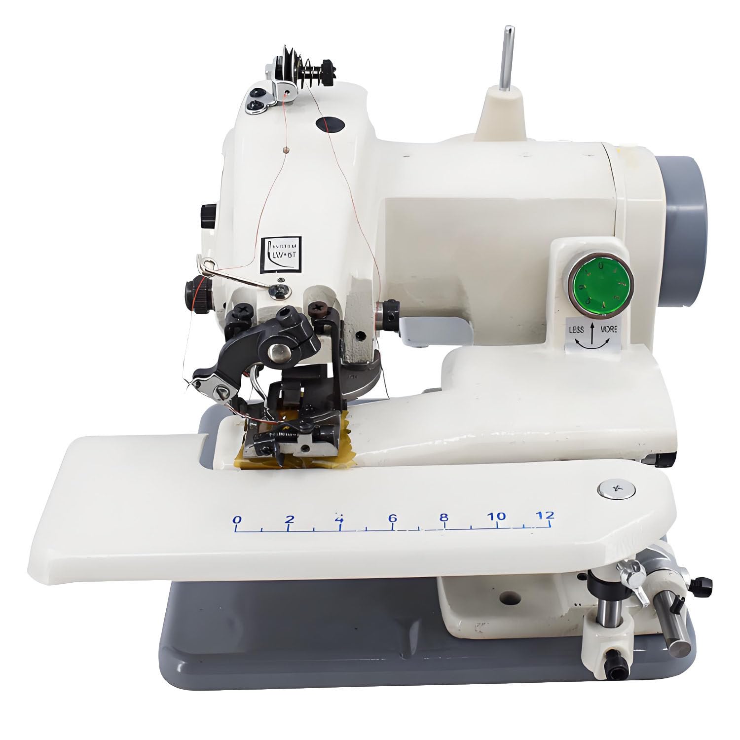 Máquina de Coser de sobremesa portátil con puntada Invisible, Mesa ancha, Longitud de puntada de 3 a 8 mm, Ideal para puños, bajos de Pantalones y Faldas.