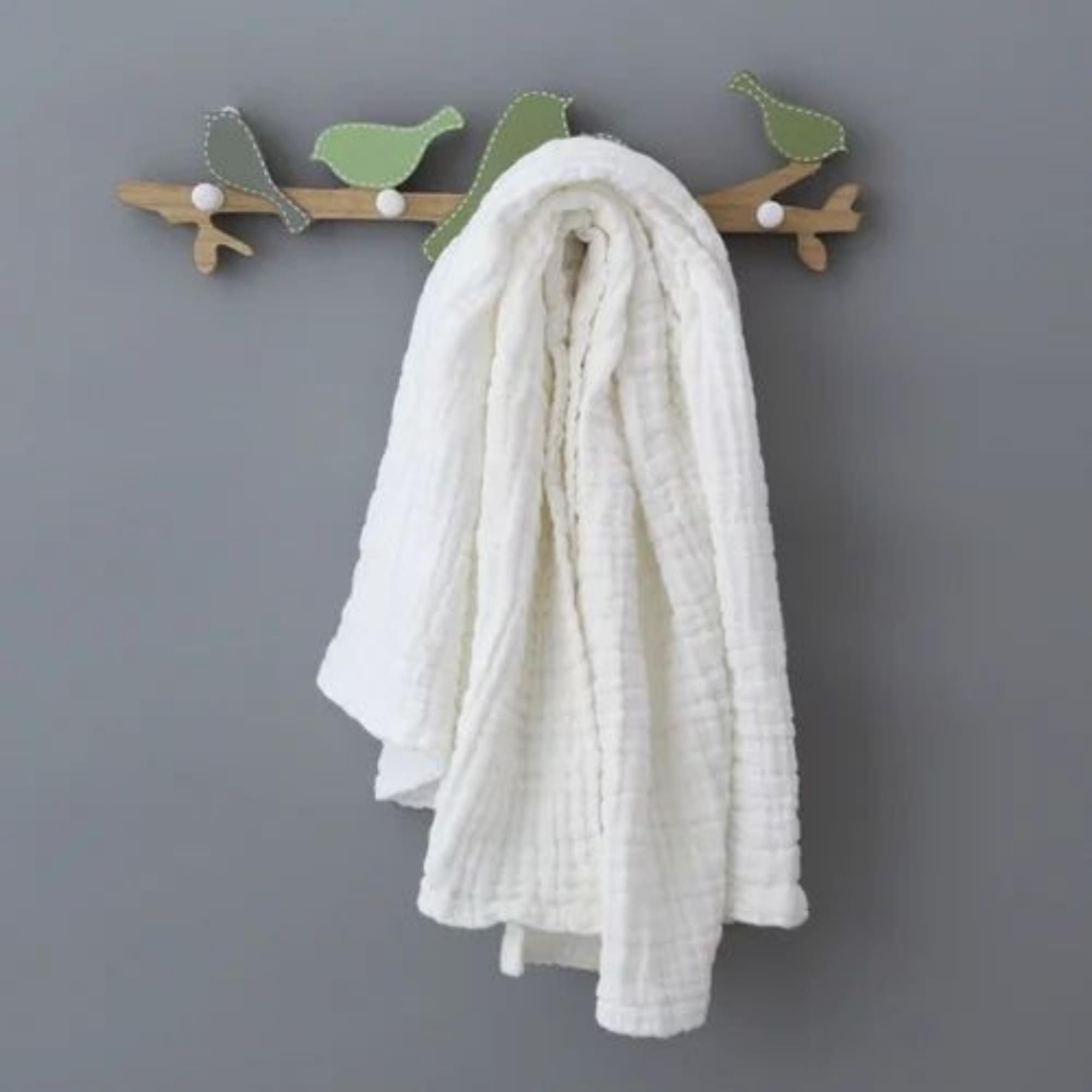 HONOR YOUR HOME White 6 Layer Muslin Baby Bath Towel | 500 TC Super Soft & Highly Absorbent Wash Towel for Newborn | Extra Soft Muslin Cotton Towel for Kids, Boys & Girls-image-14