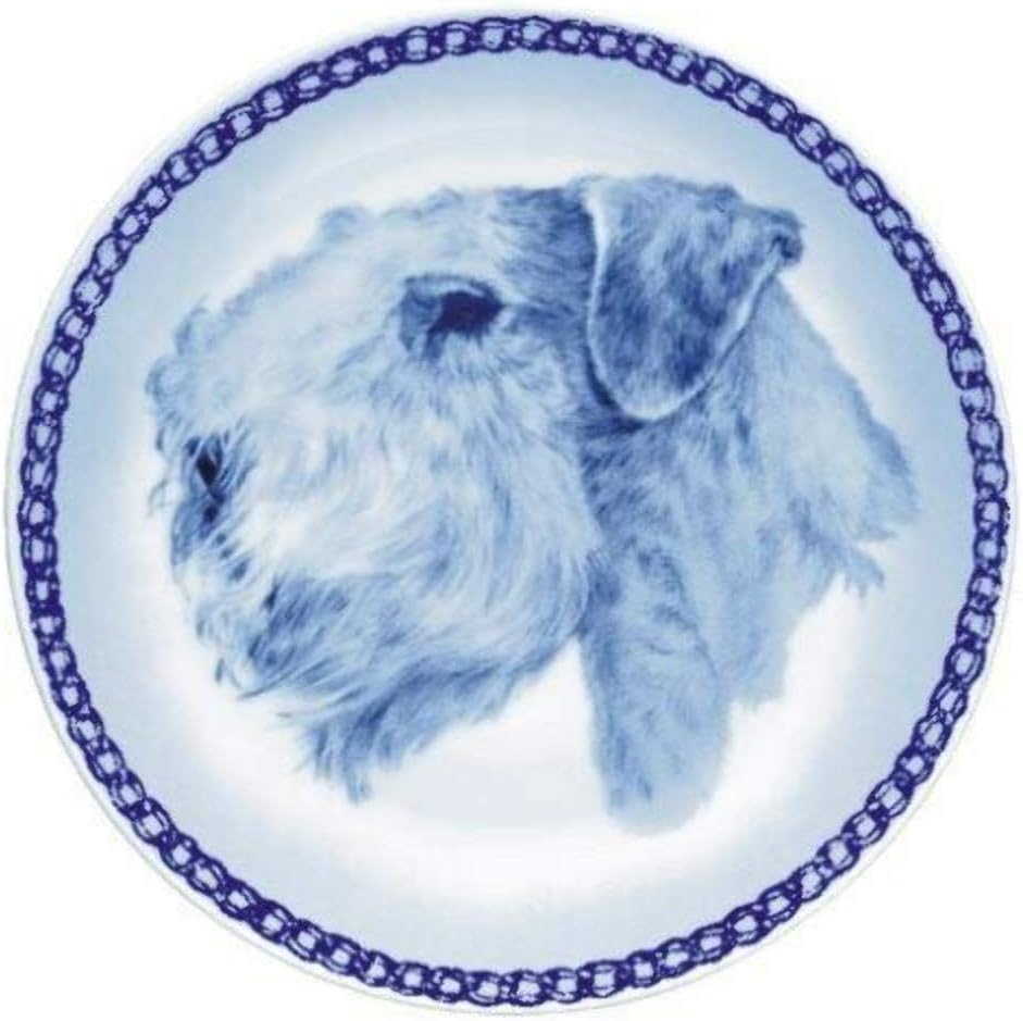 Sealyham Terrier Porcelain Dog Plate For all Dog Lovers Size 7.61 inches