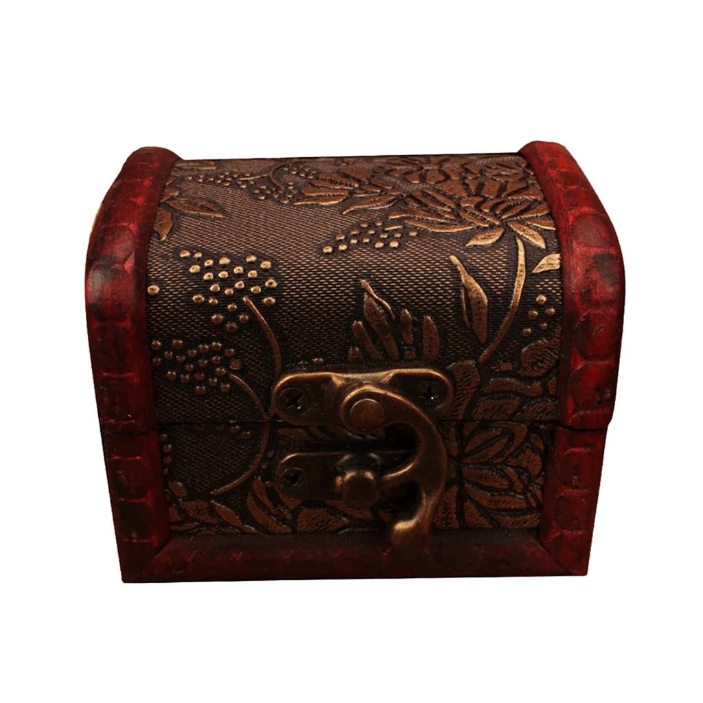 Schmuckschatulle im Vintage-Stil aus Holz, Geschenkbox für Damen/Mädchen Beauty Comes