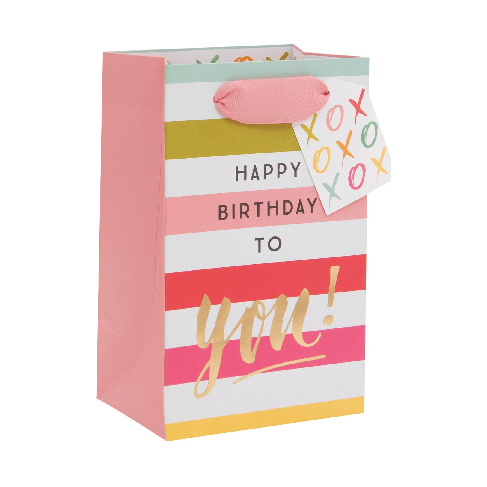 Ballyhoo Happy Birthday To You Perfume Gift Bag, Perfect for Smaller Presents, 12.7 x 20.3 x 10 cms, Pink