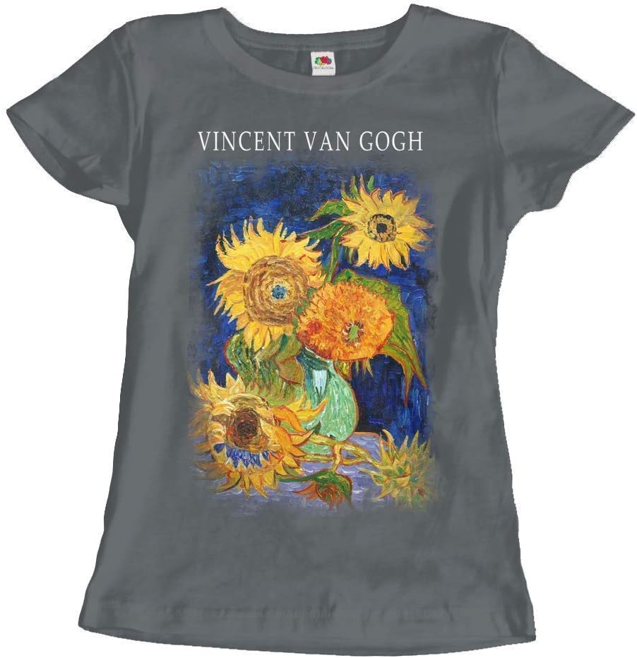 Van Gogh Five Sunflowers 1888 T-Shirt (Adults, Kids, Short & Long Sleeve)