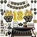 18. Geburtstag Junge Mädchen Geburtstagsdeko, (76 Pack) 18. Geburtstag, Wimpel, hängender Wirbel, Geburtstagsballons, Tischdecken, Cupcake-Topper, Krone, Teller, Foto-Requisiten