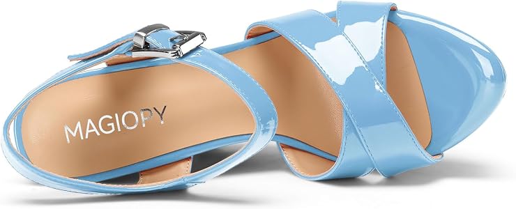 Sandali Donna Con Tacco Alto 15 Cm E Cinturino Alla Caviglia - Piattaforma, Punta Aperta, Per Feste E Ballo
