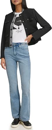 Karl Lagerfeld Paris Women's Color Sport Sweater - Modern & Versatile For Everyday Wear