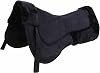 CHALLENGER 23x22 Horse English Riding Black Contour Suede Leather Lined Half Pad 72180BK