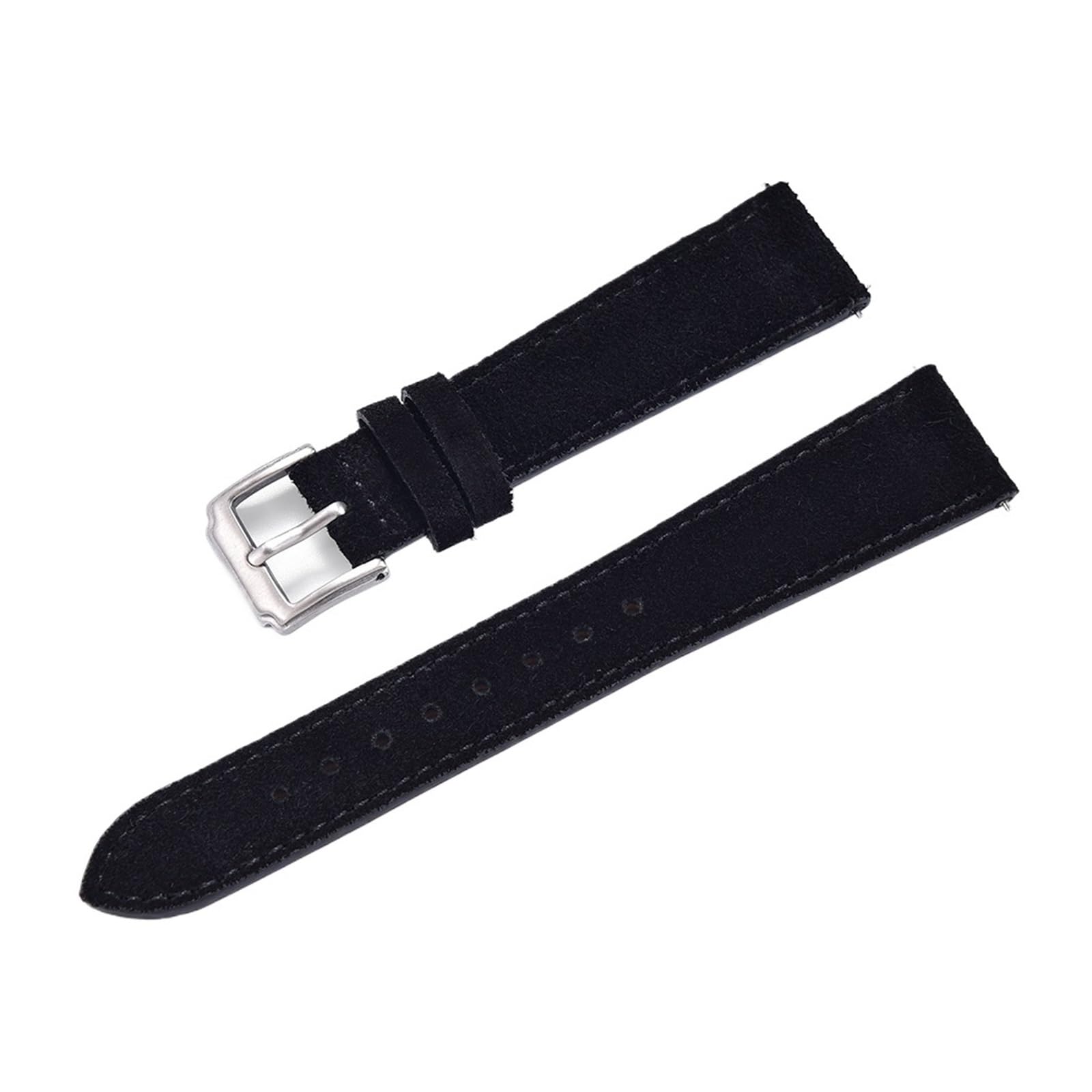 FYYFS Wysokiej jakości pasek do zegarka 18 mm, 19 mm, 20 mm, 22 mm, szybkie zdejmowanie, styl retro, kompatybilny z mężczyznami i kobietami, miękki i wygodny, czarny, 22 mm