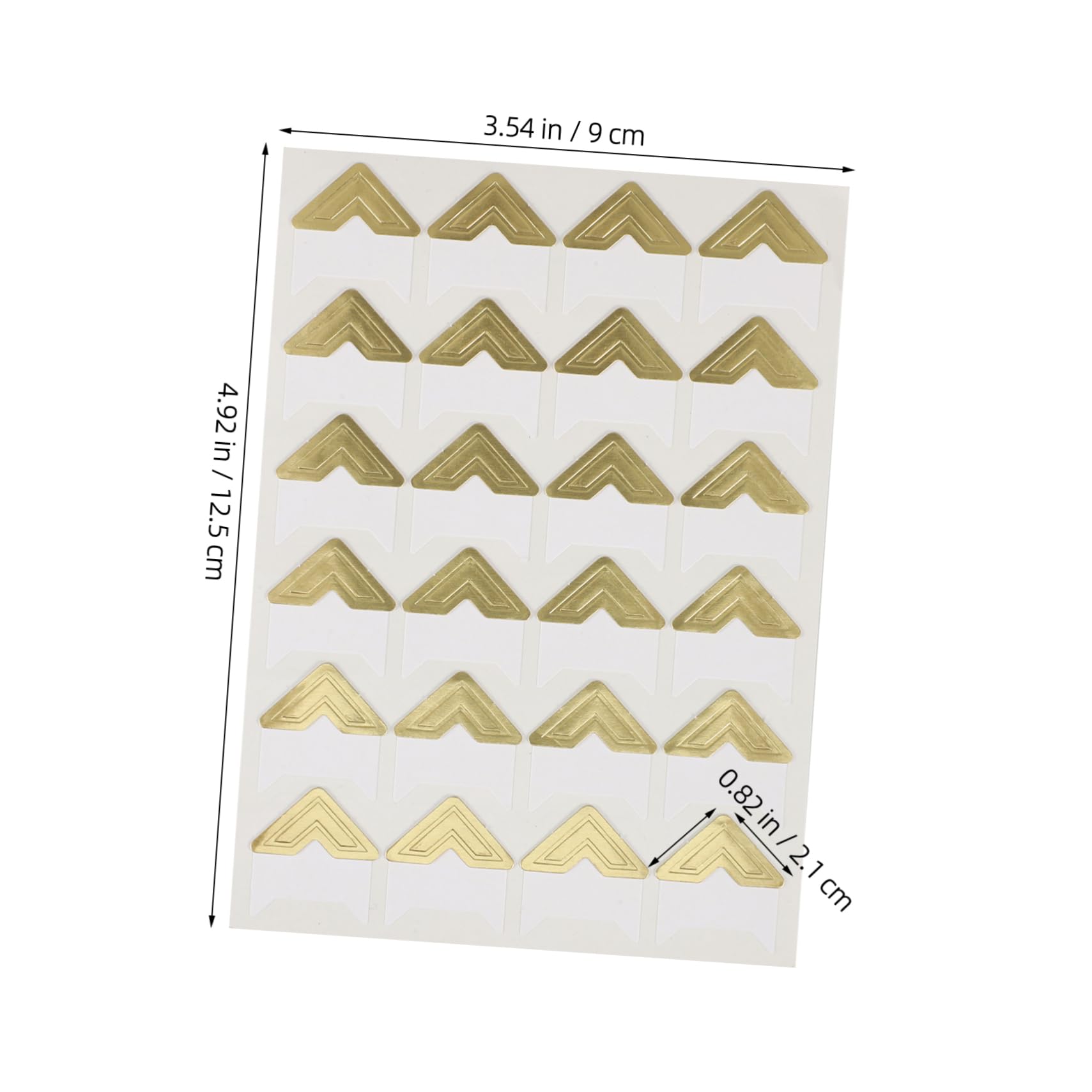 CORHAD 240pcs Self Adhesive Photo Corners Scrapbooking Stickers for Memory Books Gold Photo Album Corners Instant Application
