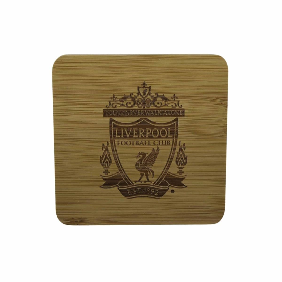 Wizzard Gifts Ltd Multicolor Liverpool Fc Bamboo Coaster, Kitchen Accessories, Sports, Gift