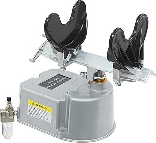 Pneumatic Paint Shaker Machine, Air Powered Paint Shaker, Heavy Duty Pneumatic Mixer for 1-5 Gallon Cans, Adjustable Clamp & 30° Oscillation, Ideal for Automotive Paint, Ink, Nail Polish