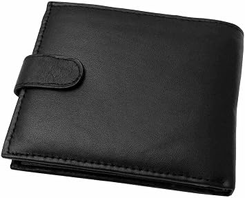 Men's Soft and Secure Leather Wallet with RFID Blocking, Card Slots, ID Window and Coin Pocket