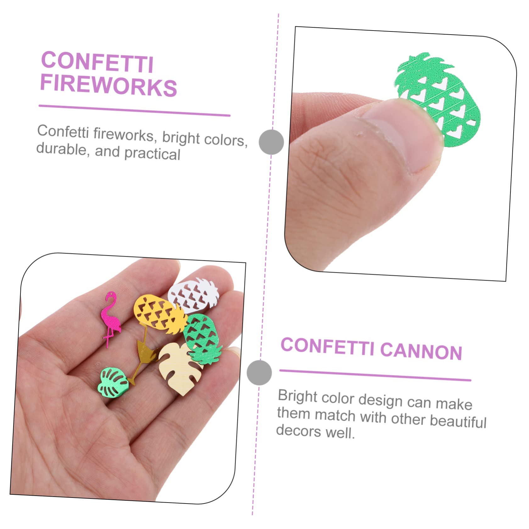 STOBAZA 15confezioni Confetti Tropicale Hawaiano Per Decorazioni Feste Compleanno e Shower Facile Da Usare Leggero e Sicuro Per Eventi Estivi e Matrimonio