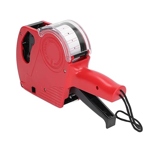 Máquina de etiquetado manual Pistola de etiquetas de precio de 8 dígitos con cartucho Herramienta portátil de marcado de precios Aplicador de