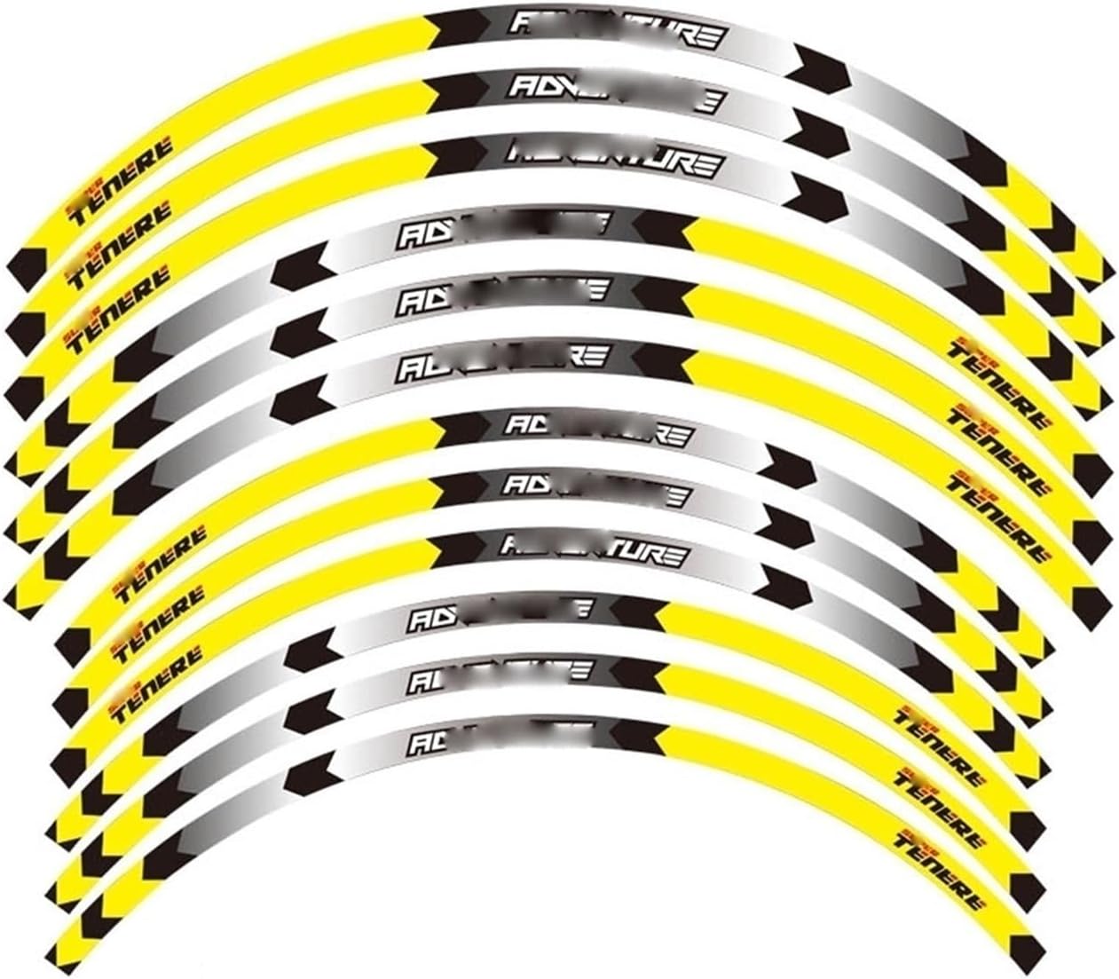 for for Super for T&enere 12 Pcs Motorcycle Sticker Wheel Rim Decal Wheel Stickers(3)