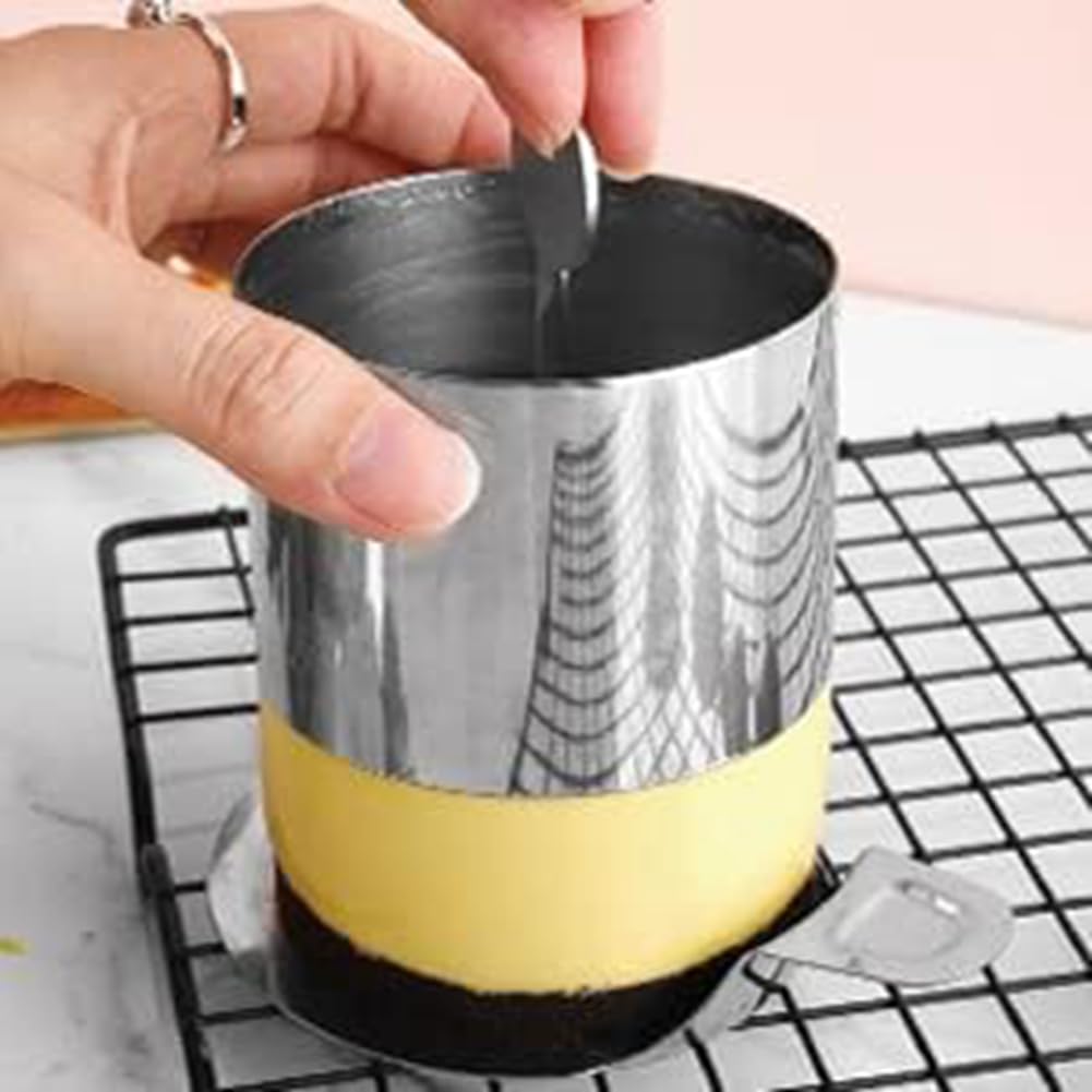 Juego De 10 Anillos De Acero Inoxidable Para Cocina – 3 Tamaños, Con Prensa Y Mango, Perfecto Para Postres Y Platos