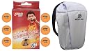 DHS TT Ball S-S1840BY 2 Star Y Supermarket (6 Pcs Box) 48 PCS with SMART PRO TT Special Cover Speed Ocean gallery image