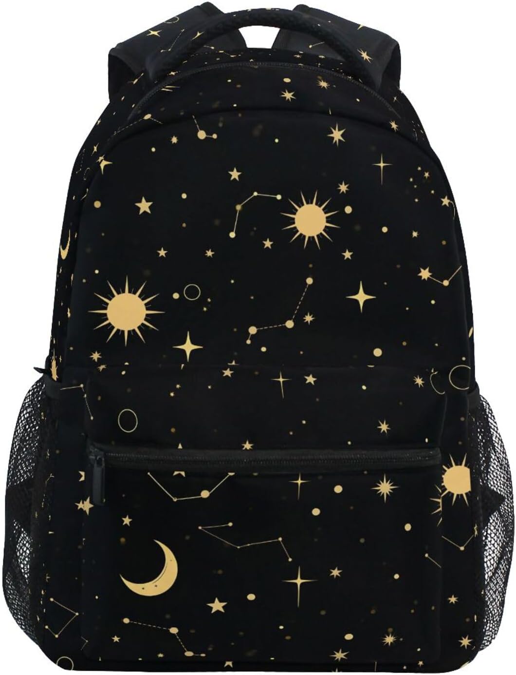 ALAZA Moon Sun Starry Night Backpack for Women Men,Travel Casual Daypack College Bookbag Laptop Bag Work Business Shoulder Bag Fit for 14 Inch Laptop