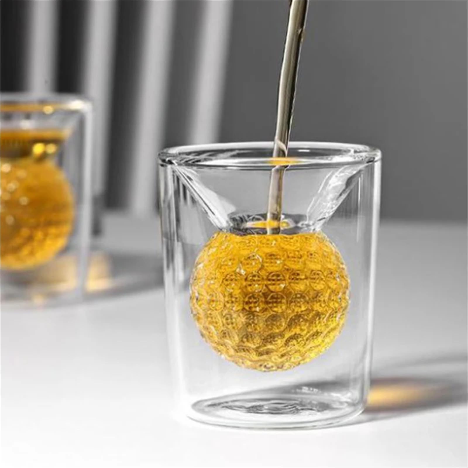 Genérico vasos de cristal 50ml Clear Wine Tea Water Ice-cream Thickened Glass Cup