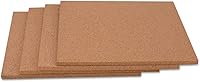 Vista 2 de Universal UNV43404 Paneles de azulejos de corcho de 12 pulgadas x 12 pulgadas - Superficie marrón (paquete de 4)