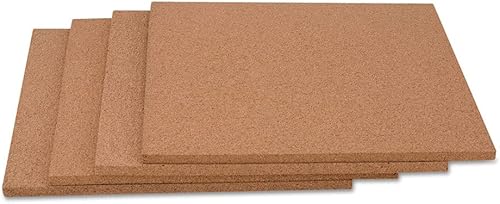 Miniatura 2 de Universal UNV43404 Paneles de azulejos de corcho de 12 pulgadas x 12 pulgadas - Superficie marrón (paquete de 4)