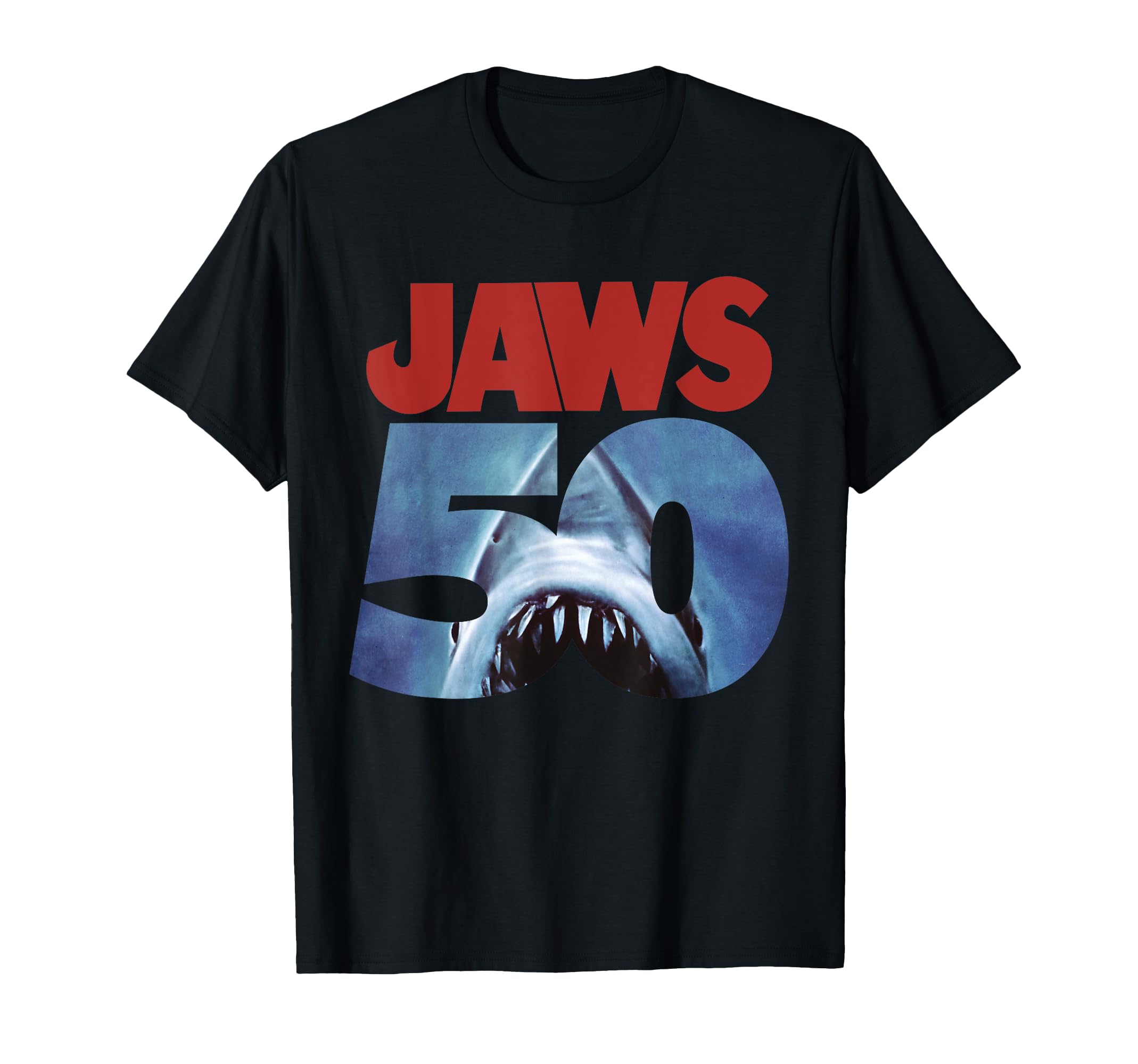 Amazon | ジョーズ 50th Anniversary Logo Front & Back Tシャツ