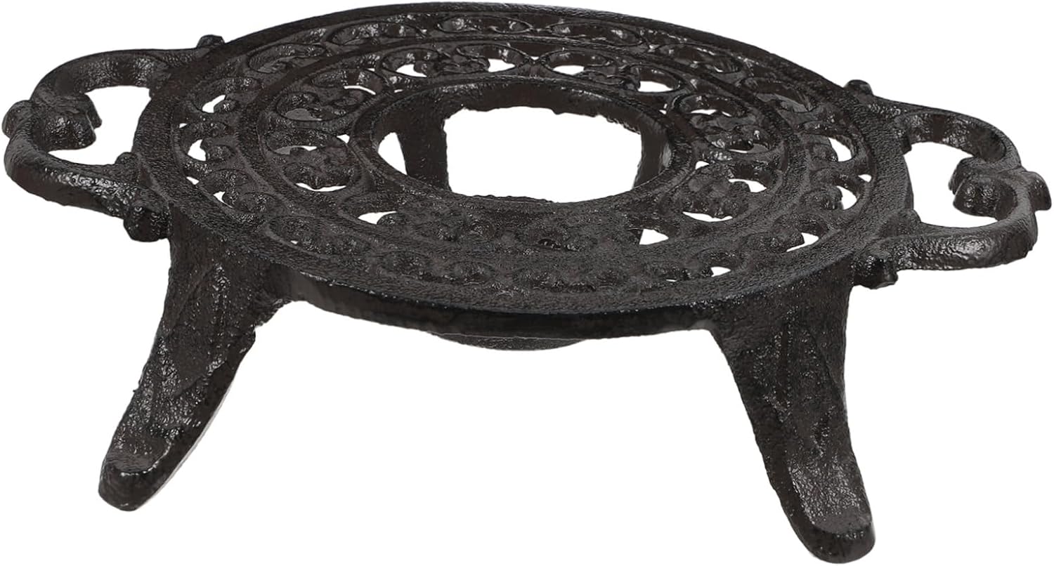 DECHOUS Japanese Cast Tea Warmer with Tripod Stand for Teapot and Coffee Brewing Stable Base for Teas Milk and Beverages Home and Office Use